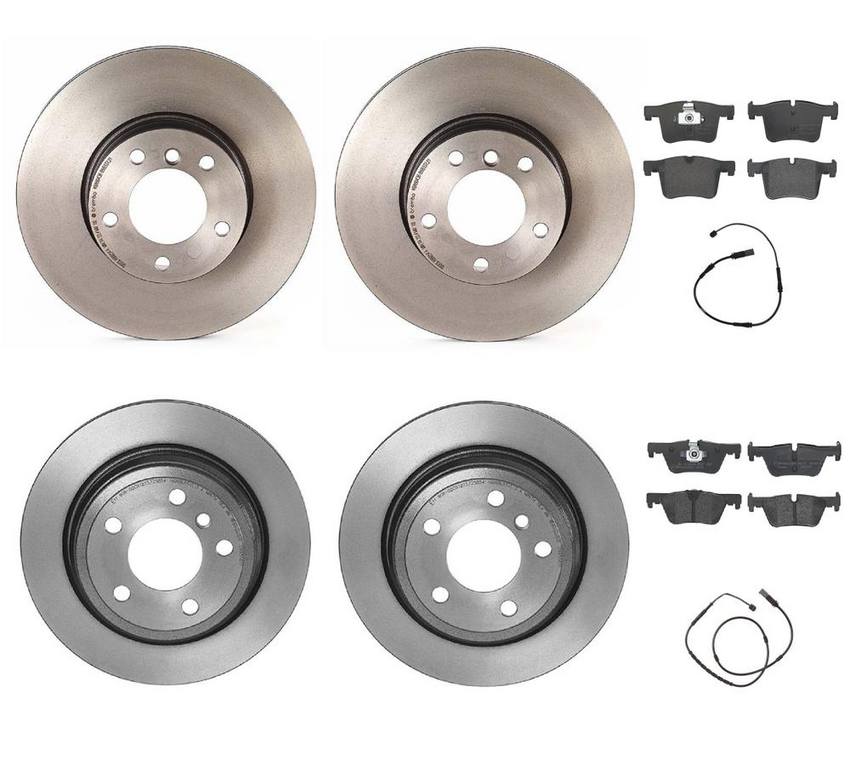 BMW Brembo Brake Kit - Pads &  Rotors Front and Rear (312mm/300mm) (Low-Met) 34356792292 - Brembo 1632183KIT